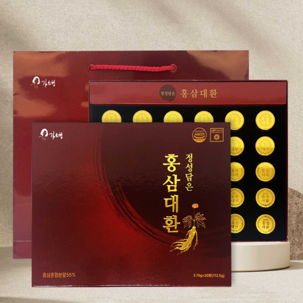 김소형원방 정성담은 홍삼대환 30환 쇼핑백포함 : 웰빙건강