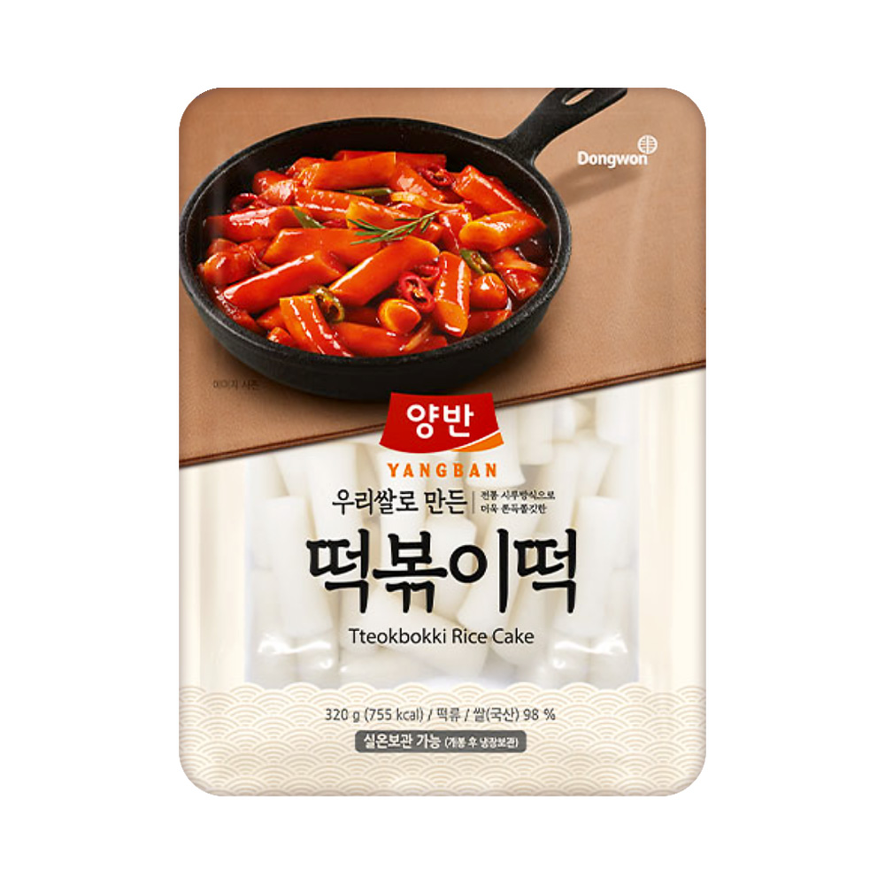 굿냉장 동원 양반 떡볶이떡 320g 아이스박스 추가구입 필수 : 굿즈테라피