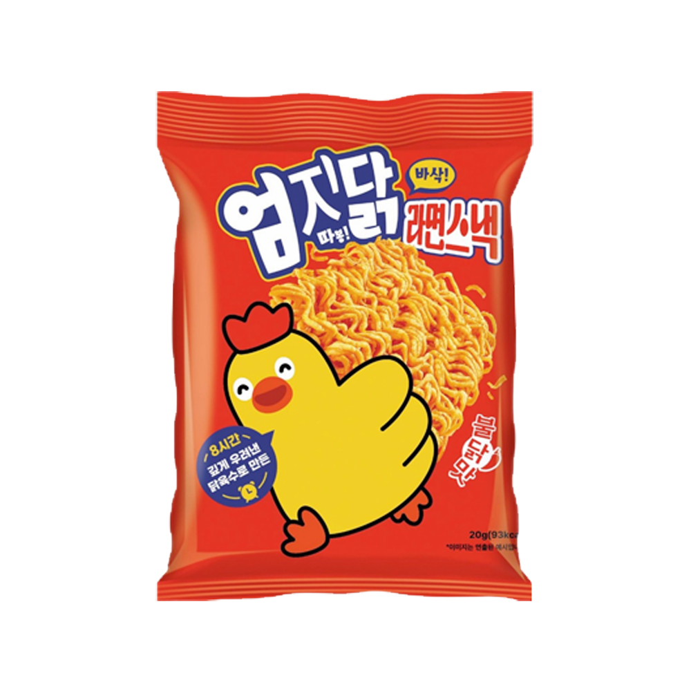 엄지닭 라면스낵 불닭맛 20g x 8개 : 위드원샵