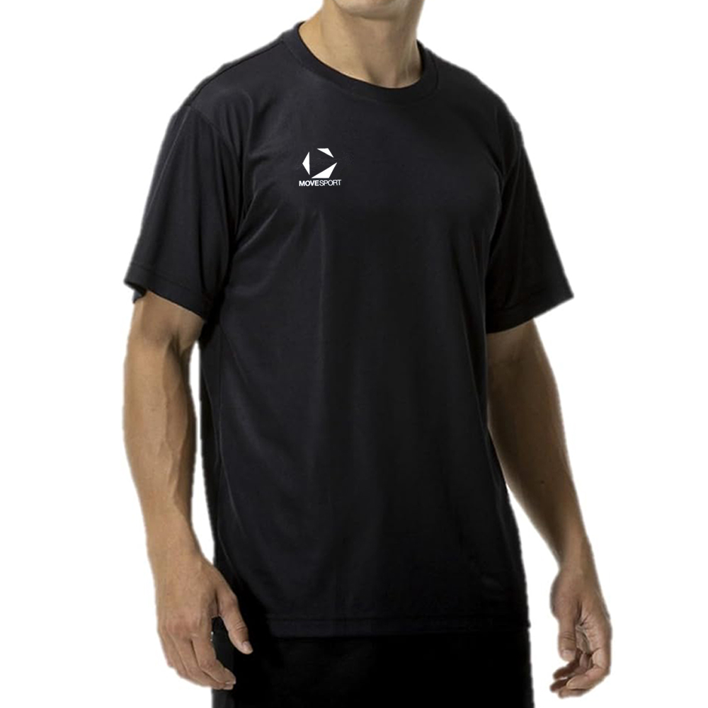 데상트 MOVE SPORTS 드라이 원포인트 크루넥 속건 반팔 티셔츠 ST5SHTT0M : 주식회사 제이드상사