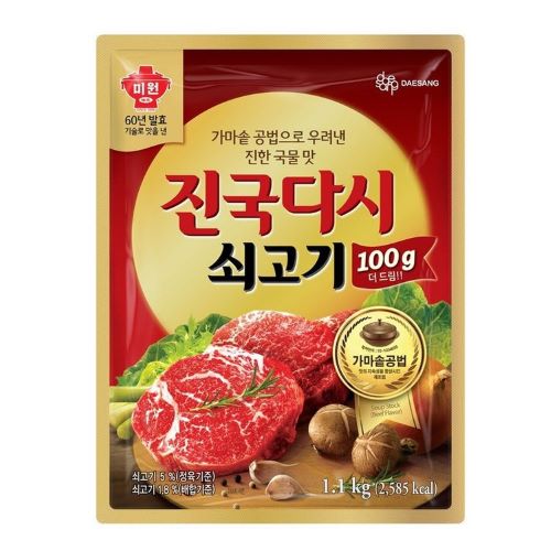 (믿음배송) 청정원 미원진국다시쇠고기 1.1kg, 1개 : 글로리153유통