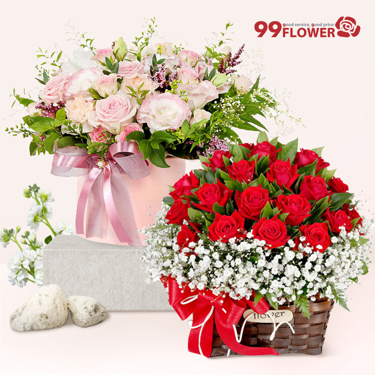 생일꽃배달 전국꽃배달서비스 생화 꽃바구니 : 당일 전국꽃배달 99플라워