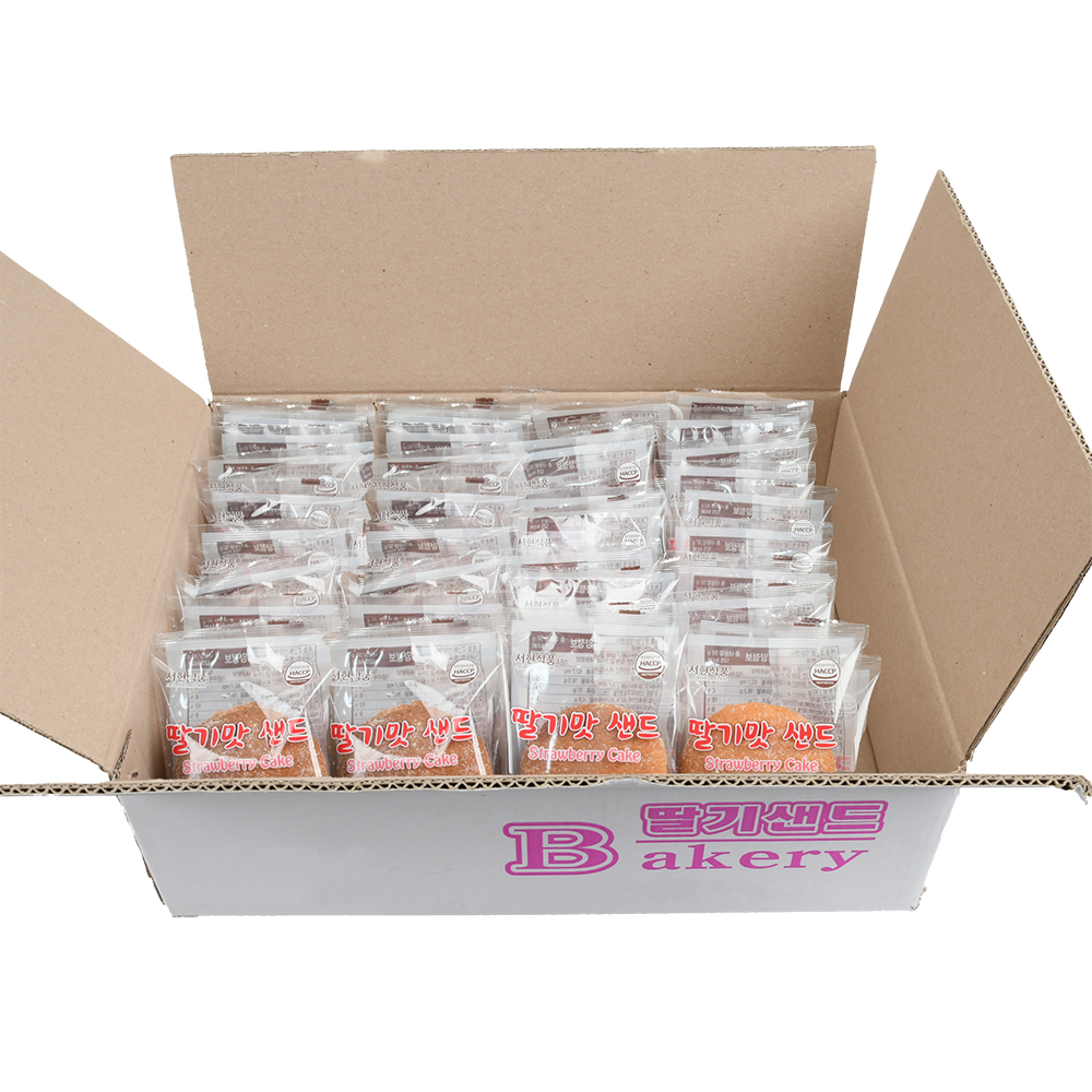 딸기맛 샌드빵 30g,50입 한박스 : 꽁아마켓