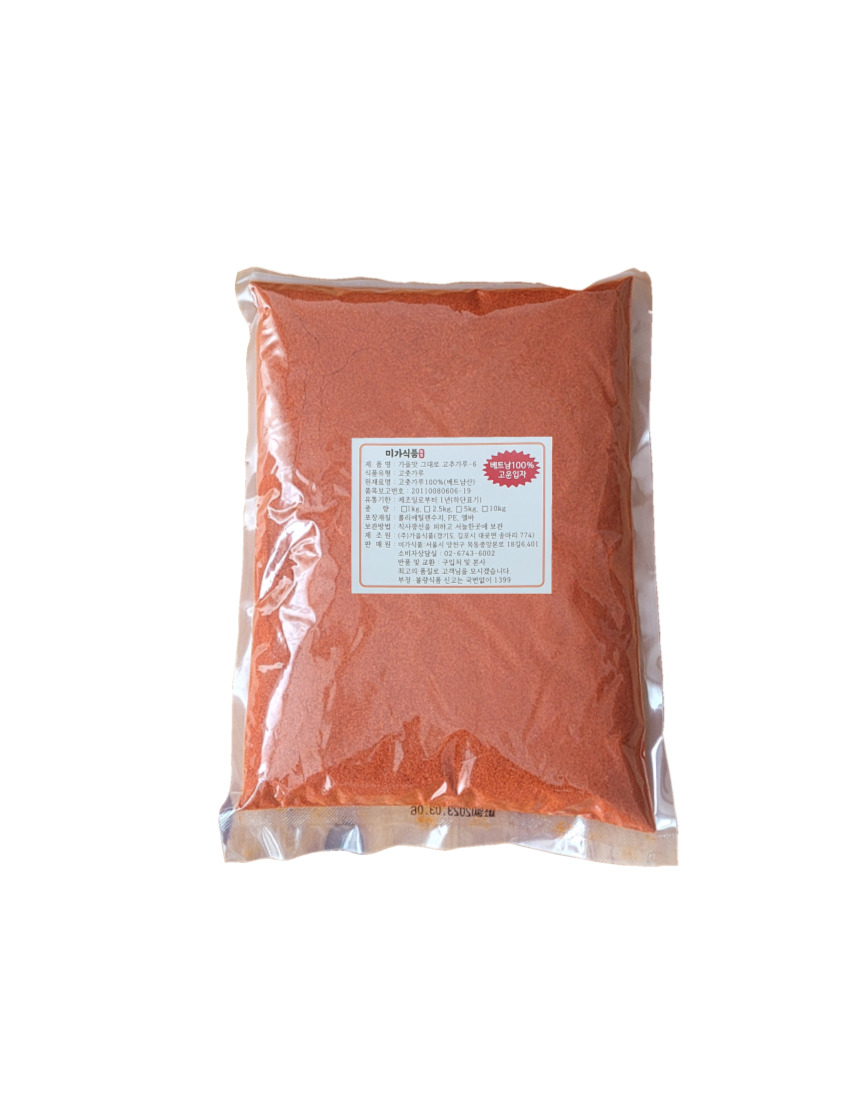 베트남 고추가루 고운입자 (중식용,짬뽕용,떡볶이용) 매운맛 10kg : 미가식품
