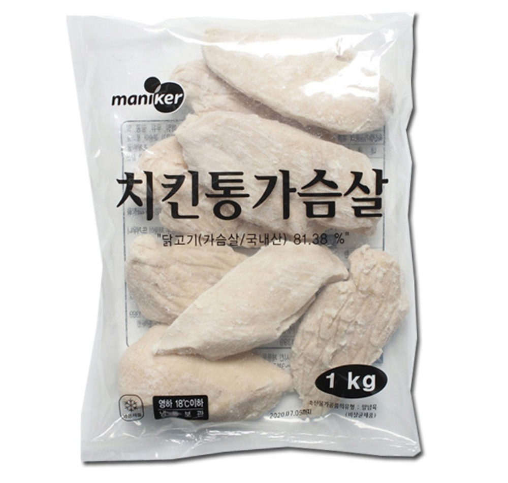 마니커 초계닭가슴살 초계국수용 1kg, 1개 : 식품제조유통