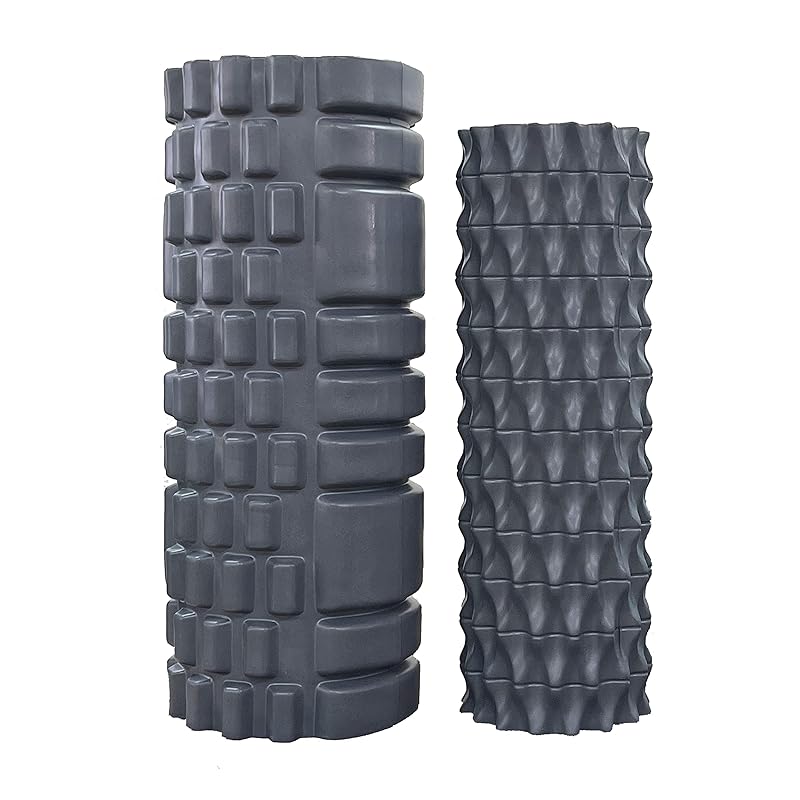 대소2개 세트 GetFit 근막 롤러 폼 롤러 김발 롤러 마사지 롤러 근막 릴리스 롤러 트레이닝 킨후쿠 릴리스 : SKYFLAP