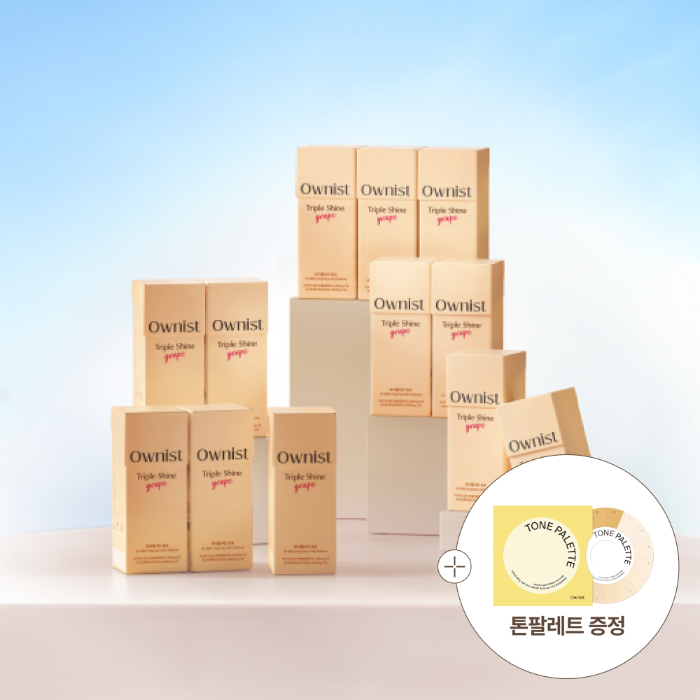 오니스트 트리플샤인 포도 6달 (9+3박스) / 프랑스 특허원료 비라이트 먹는 화이트태닝 포도맛 미백/광채젤리 : Ownist 오니스트