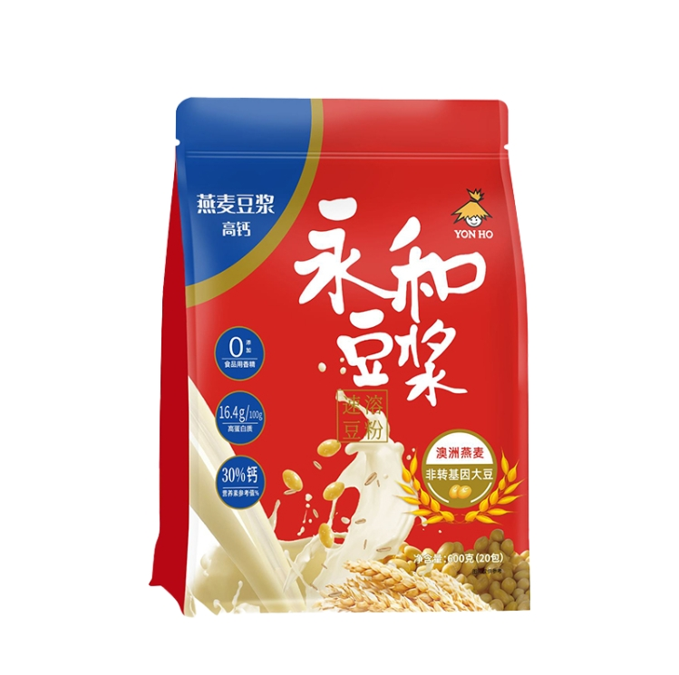 YONHO 또우장 용화두유가루 아침대용 간편식 콩물 저당 고단백질 가정용 대용량 중국전통식품600g : 아이엔지국제
