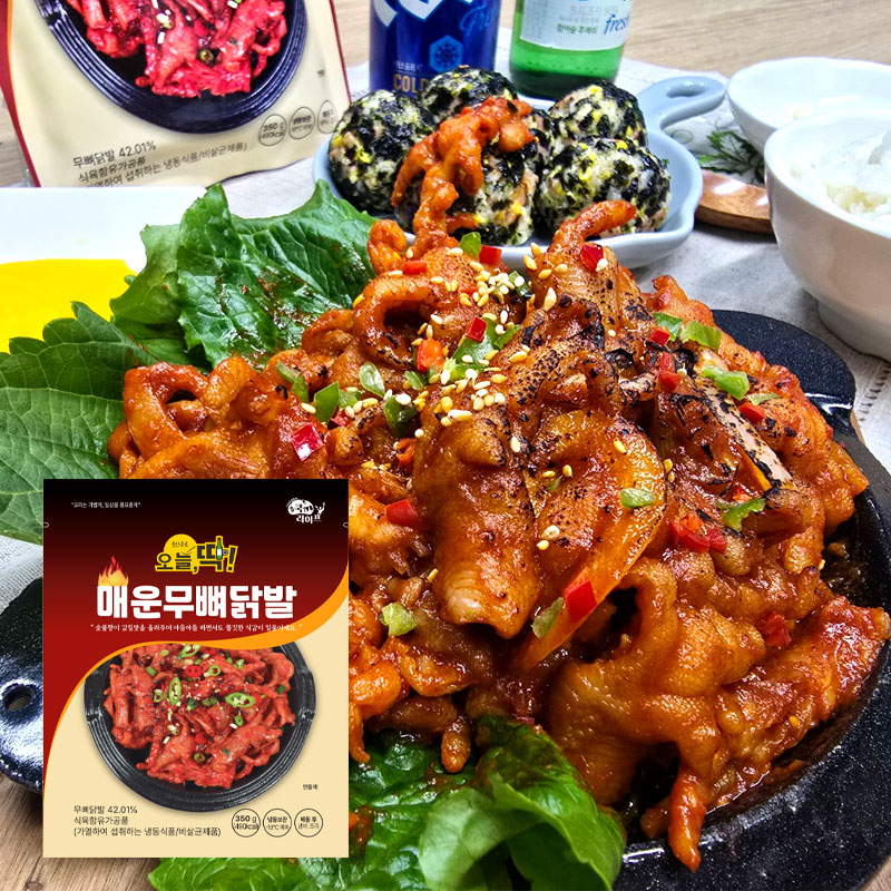 NEW 쿡앤라이프 매운맛 무뼈닭발 350g 고향식품 뼈없는닭발 밀키트 캠핑 음식 : 쿡 앤 라이프