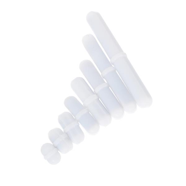8Pcs 교반 로터 흰색 자석 바 산성 알칼리 저항 실험실 믹서 막대 패션 독특한 B 유형 : 신뢰무역몰