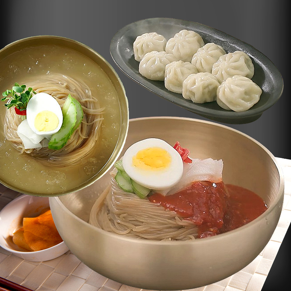 교동 설악 메밀냉면 10인분 만두 세트 물 비빔 냉면 : 오늘애market