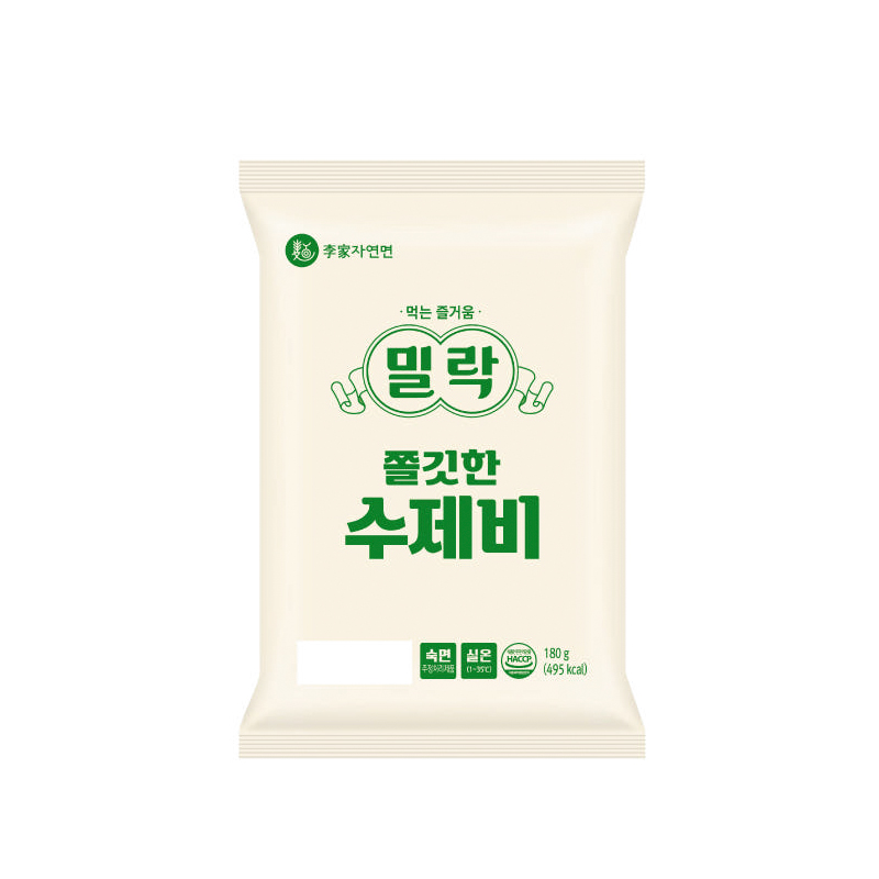 밀락 수제비 + 칼국수 4종 3봉씩 조합 (총 12입) / 상온보관 : 이가자연면