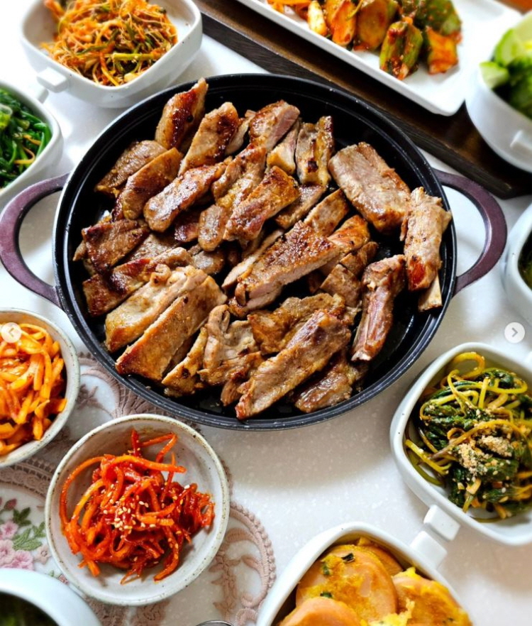 미소그릴 직영 한돈 양념 갈비 구이 밀키트 1kg 택배 : 미소그릴