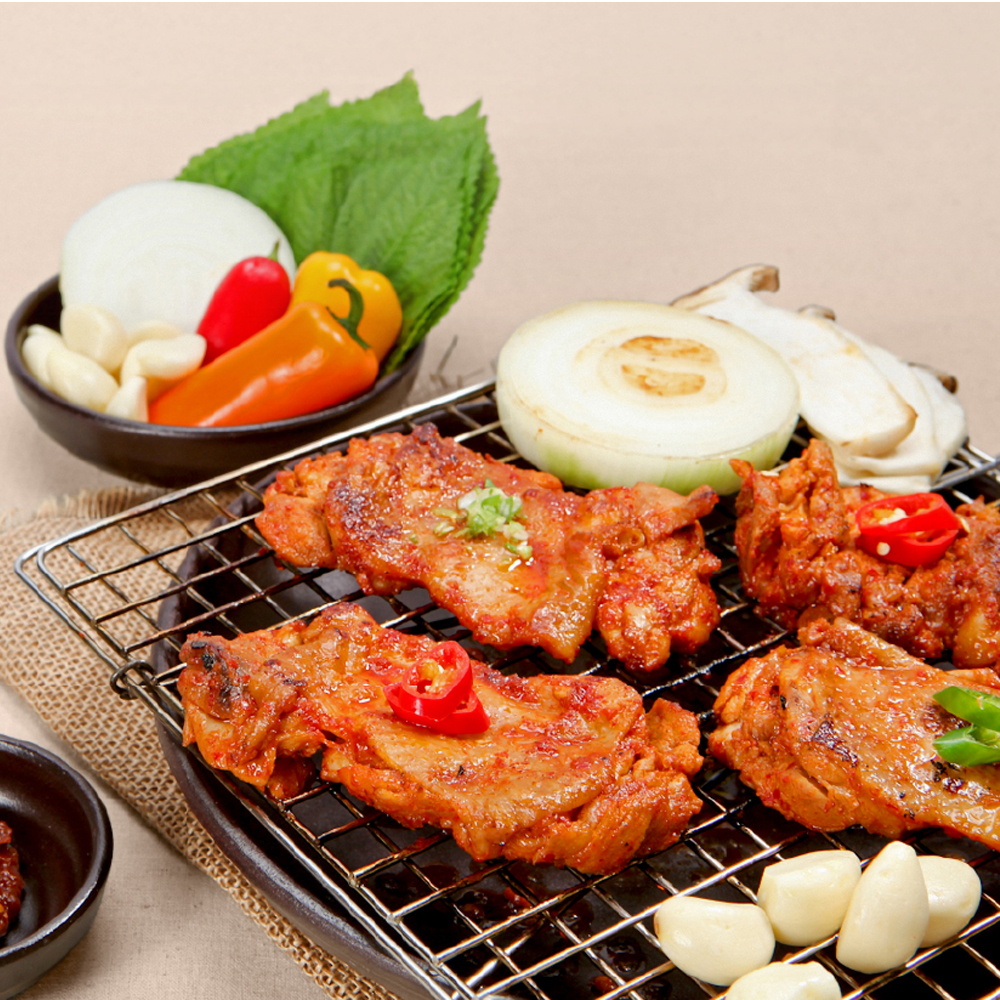 불 맛을 살려낸 국내산 돼지 농협안심 연탄직화닭갈비 200gx5개입 : 아이투코리아