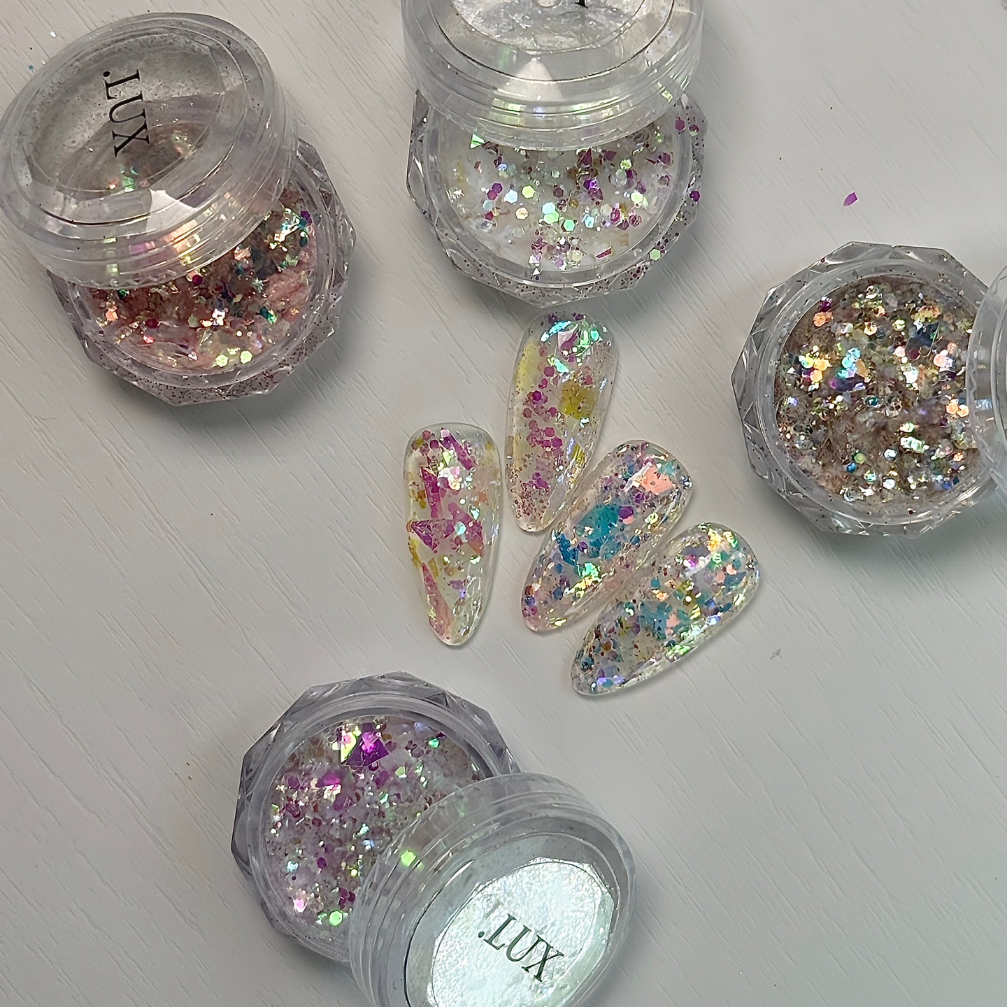 룩스 네일 머메이드 스파클 글리터 4종 세트 : 룩스네일 luxnail
