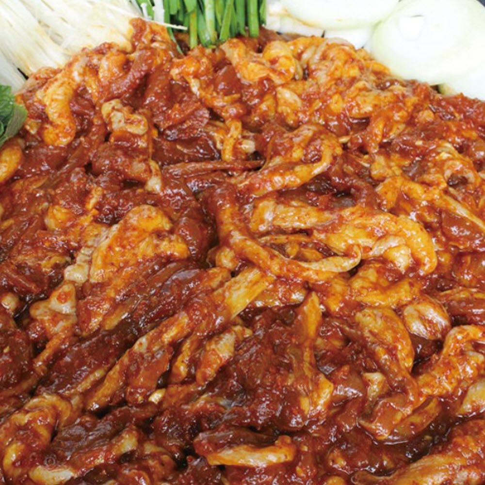 오리 주물럭 불고기 양념 맛집 고기 고추장 국내산 1kg : supama
