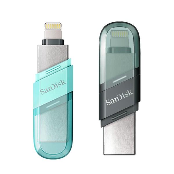 SanDisk-USB 플래시 드라이브 ixd0 플립 OTG 라이트닝 USB 3.1 스틱 256GB 128GB 64GB 펜 MFi 아이폰 및 아이패드 c타입-A : 신정물류MK7