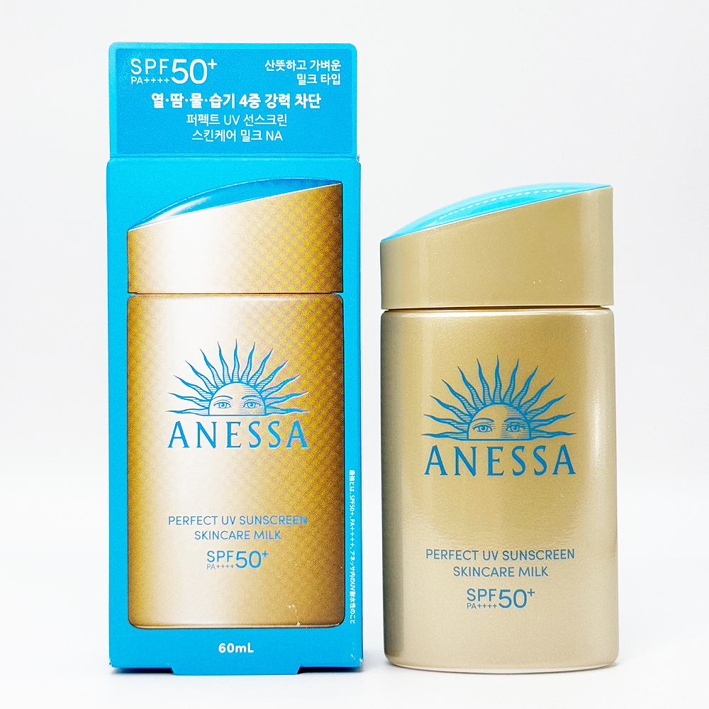 아넷사 퍼펙트 UV 선스크린 스킨케어 밀크 60ml(SPF50+) 1개 : 주식회사 산창비
