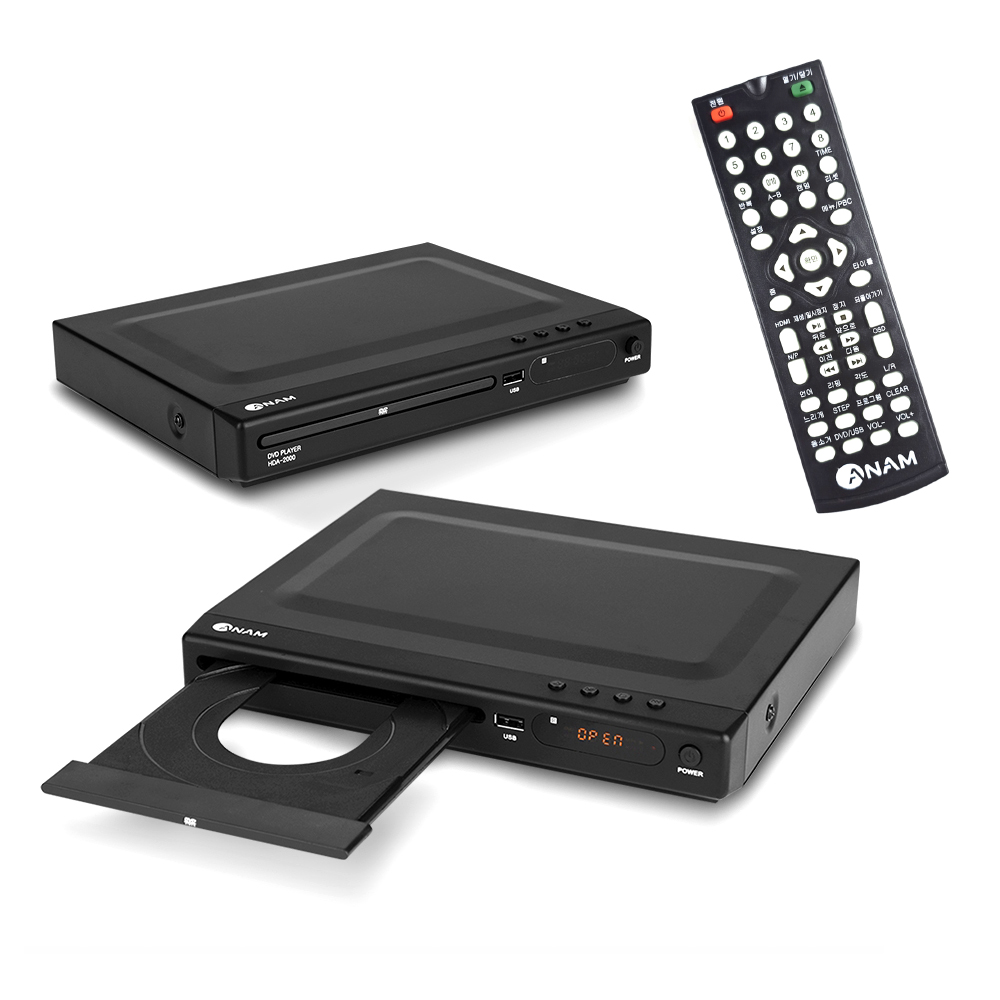 아남전자 DVD플레이어 HDA-3000 고화질 구현 무선 리모컨 : 한일트랜스상사