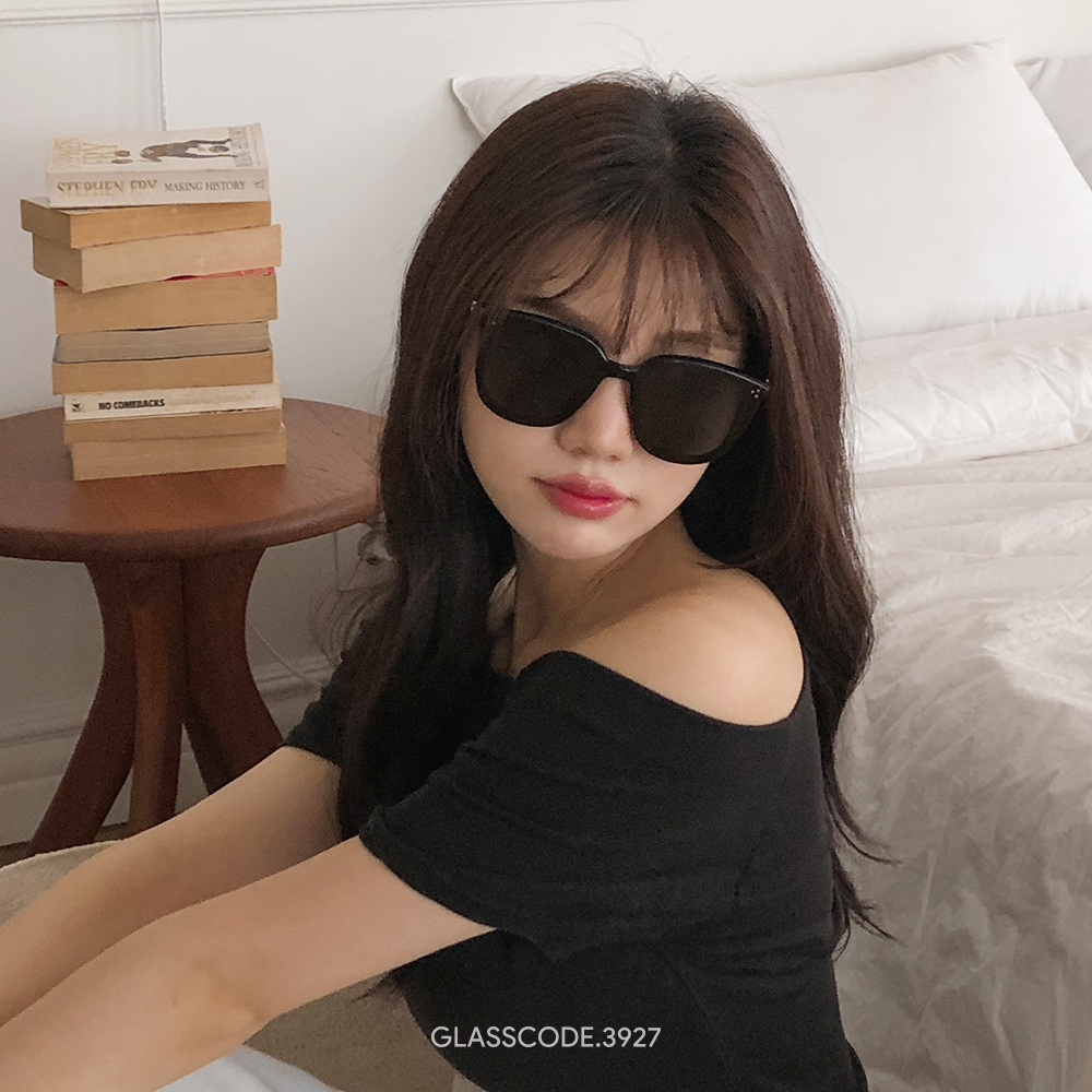 젠틀몬스터 레이디랭 플랫 뿔테 선글라스 오버사이즈 남자 여자 커플 : GLASSCODE3927