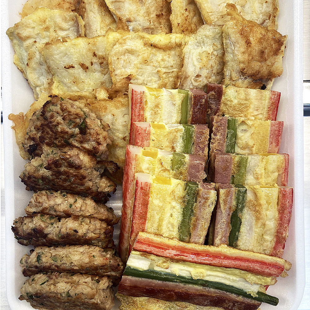 [수원 전 지역 배달] 다양하게 골라먹는 모듬전 (꼬지전-고기) 800g [못골 부침나라] : 동네시장 장보기