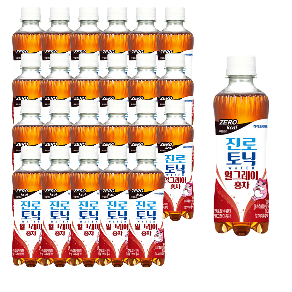 하이트진로 토닉워터 얼그레이홍차제로 300ML X 24펫 : 코크스토어
