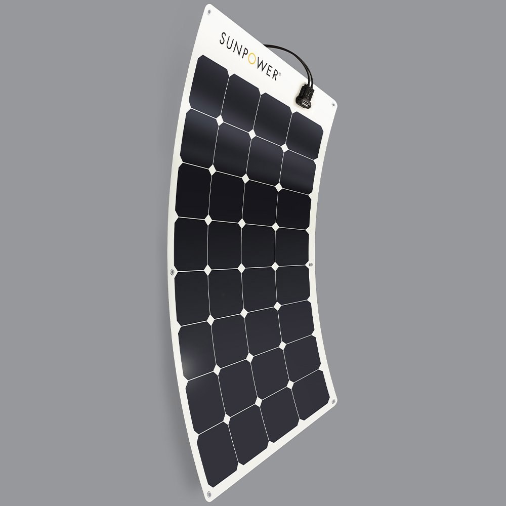 온애이 SUNPOWER 유연한 100와트 단결정 태양 전지판 : 와이제이더블유컴퍼니