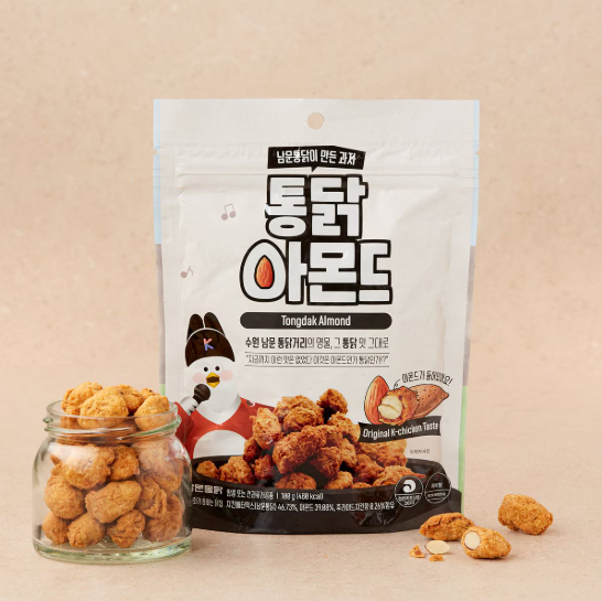 맥주 안주 추천!  남문통닭아몬드 100g 1봉/ 아몬드 튀김 치킨대용간식 : 단지콕마켓