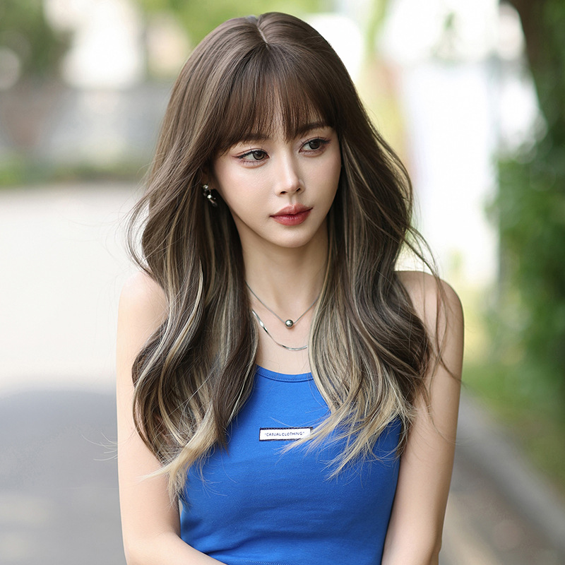 제니 투톤 웨이브 롱 헤어 통가발 55cm : 하이유니 Hi-Yuni