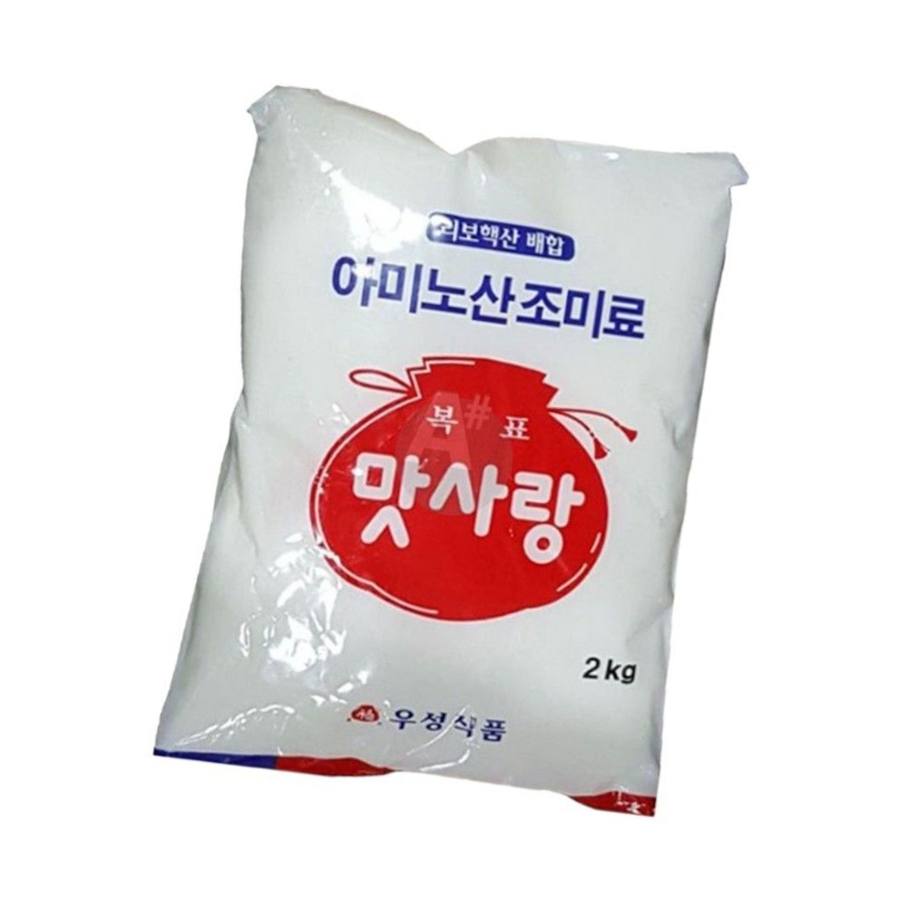우성식품 복표 맛사랑 아미노산 조미료 2kg 아미노산 조미료 : 짱식자재마트