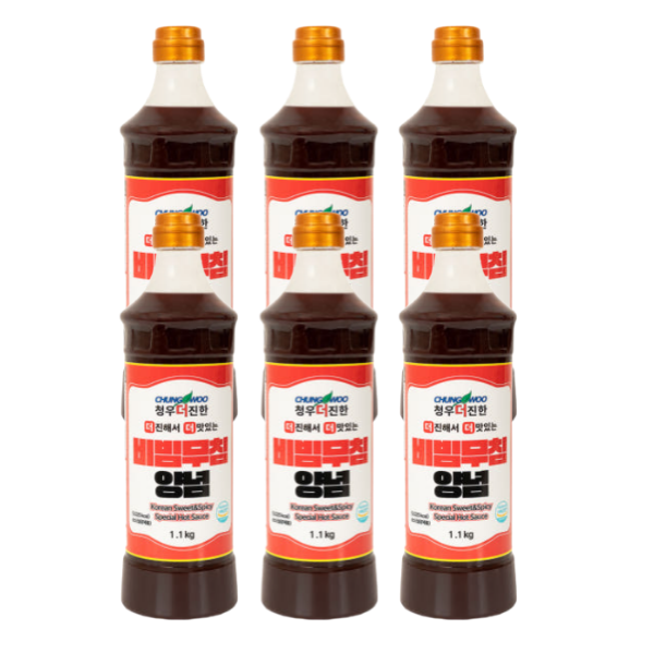 청우 더진한 만능 비빔 무침 양념 소스 1.1kg x 6개 : wholesomefood