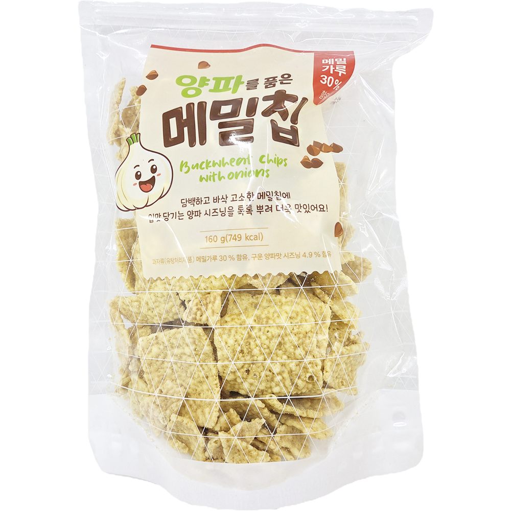 양파를 품은 메밀칩160g 버큇칩 메밀과자 : 민이네점빵