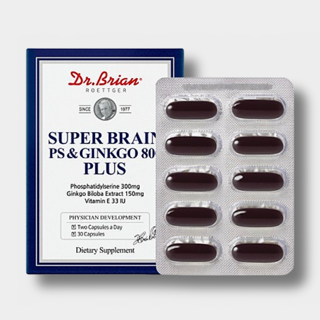 두뇌건강 기억력 인지력 포스파티 포스피티 포스타디 딜세린 포스파틸세린 징코 브레인 30정 : 더 리스트