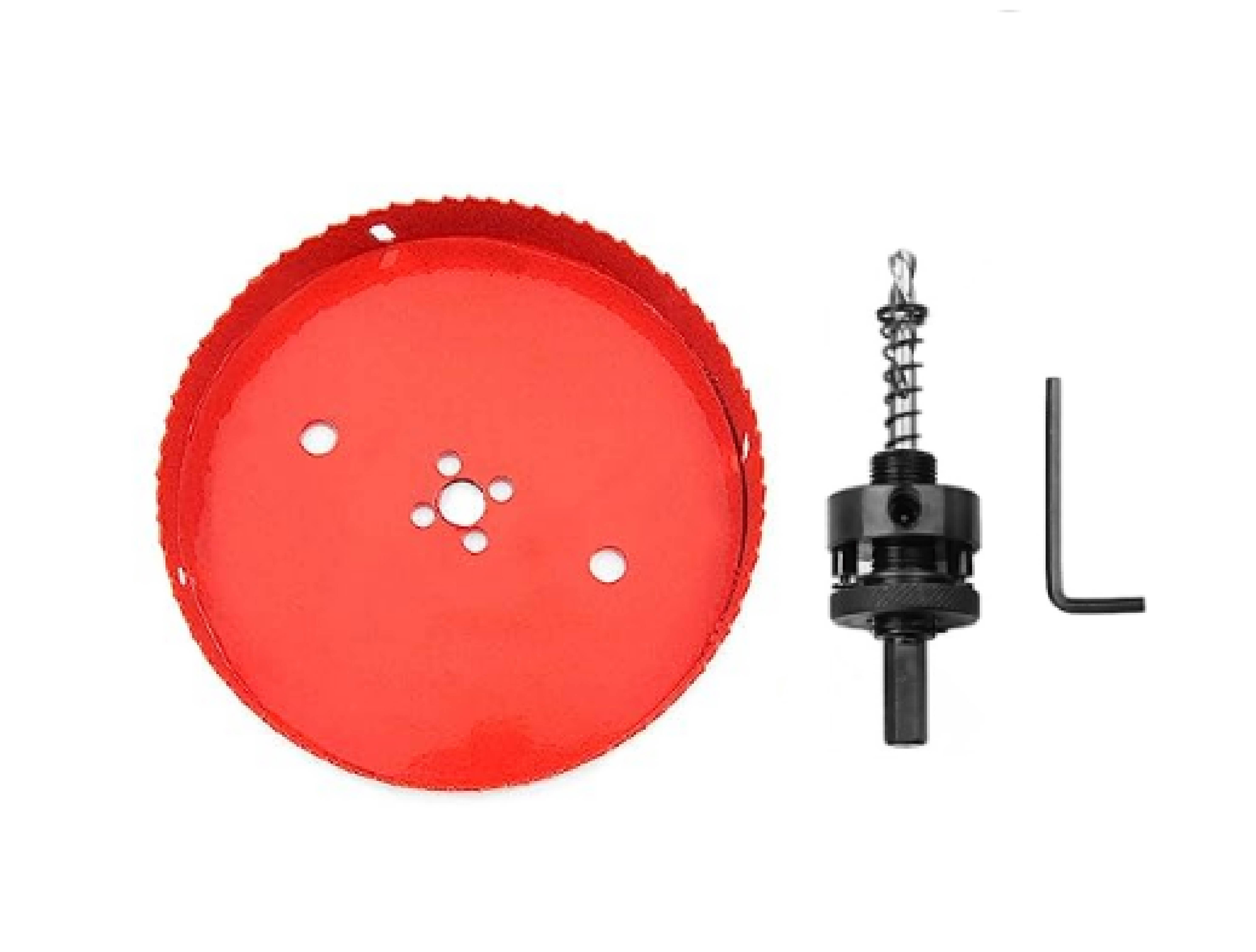 바이메탈 홀쏘 190mm 고정형아바 목공 석고 smc 플라스틱 홀소 원형 구멍 홀커터 : 망고테크