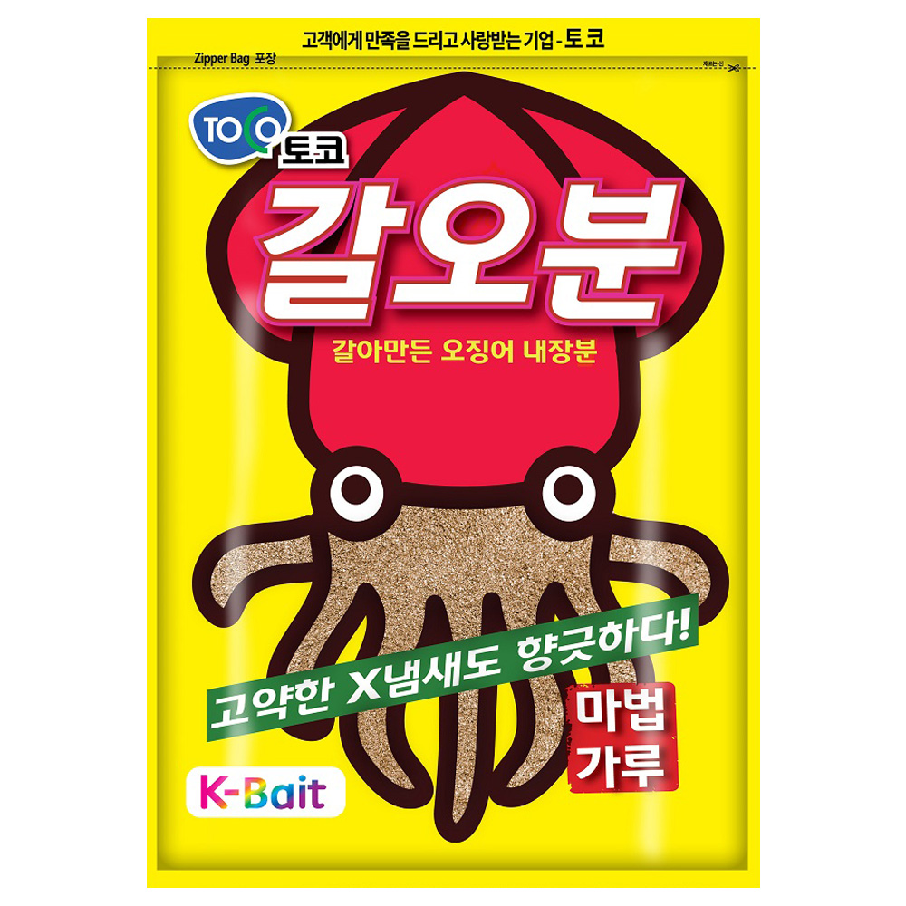 토코 갈오분(갈아만든 오징어 내장분) 집어제 미끼 300g : 낚시왕국즐거운피싱