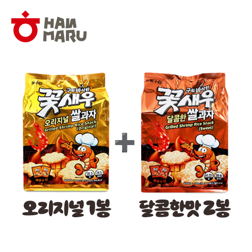 낄낄상회 x 구워바삭한 꽃새우 오리지널 달콤한 맛 골라담아 3봉에 11,940원 : 도로씨마켓