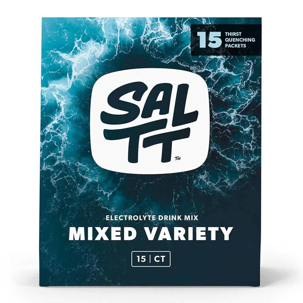 케토 차우 SALTT 전해질 분말 맛 음료 믹스 - 올 더 씽스 버라이어티 15가지 수분 공급 패킷 마그네슘, 칼륨, 나트륨, 미량 미네랄 무설탕 및... 