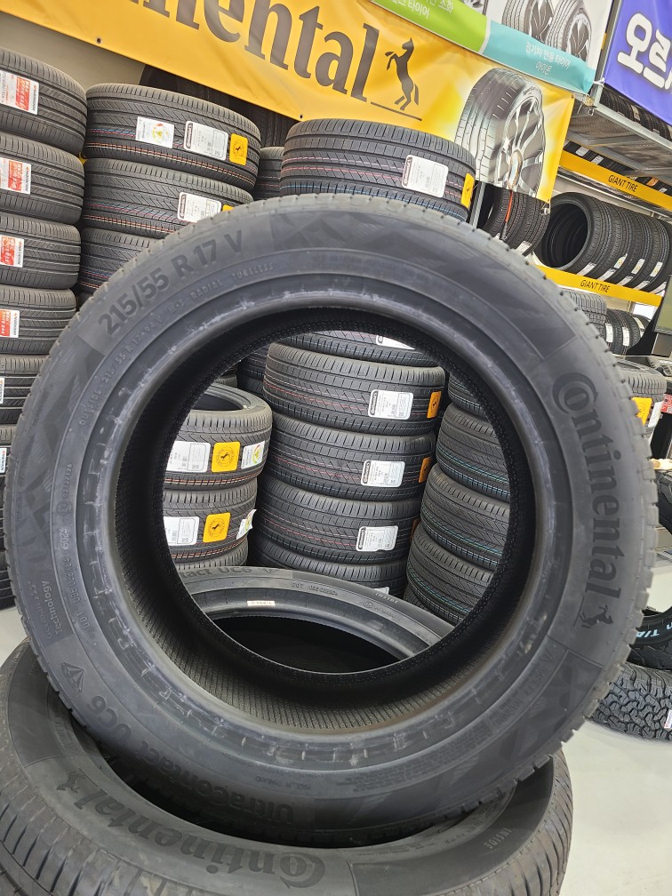 [진주사천 무료장착] 콘티넨탈 UC6 215/55R17 타이어 제일 싼곳 : 자이언트타이어진주사천삼천포