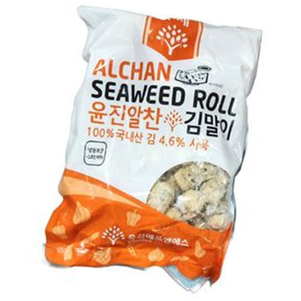 윤진 냉동 알찬 김말이 튀김 1kg 10개 분식 식자재 : 아보하웰리스