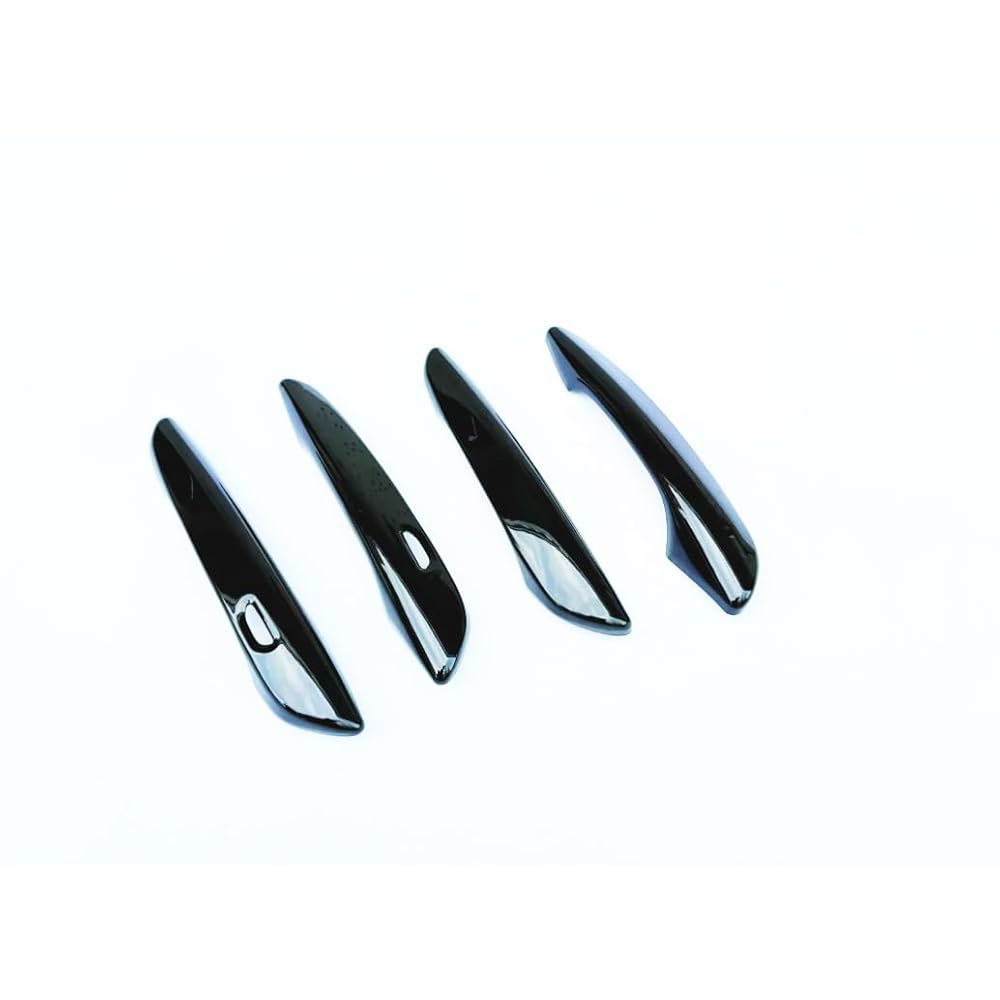 마쓰다 CX-70 cx70 2025-2026-2027에 호환되는 잉치 블랙 카 4 도어 핸들 커버 몰딩 트림 : 위시스토