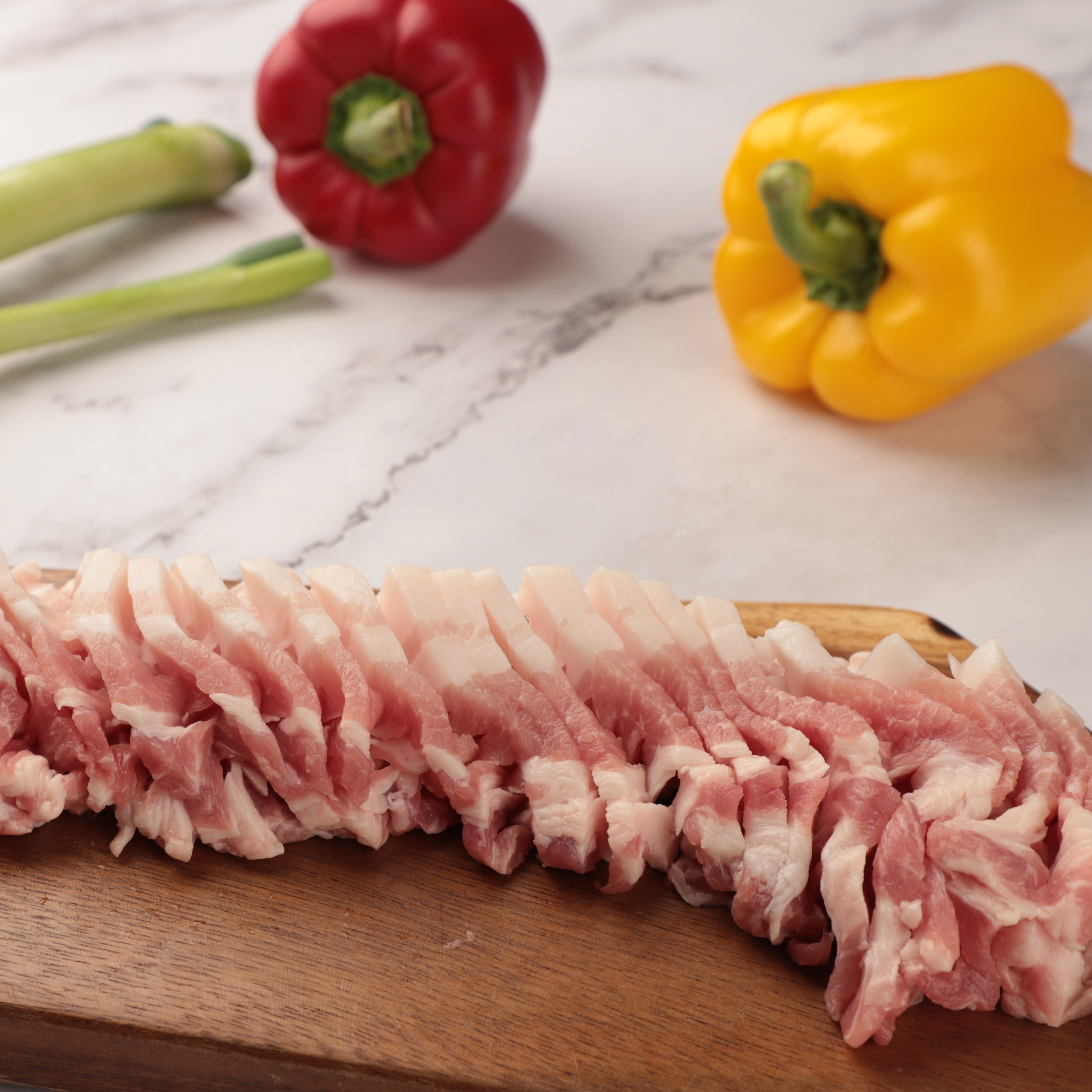 한돈 삼겹살 국내산 캠핑 칼집 꽃 삼겹살 큐브 꽃삼겹 300g 600g : 아리네 하누