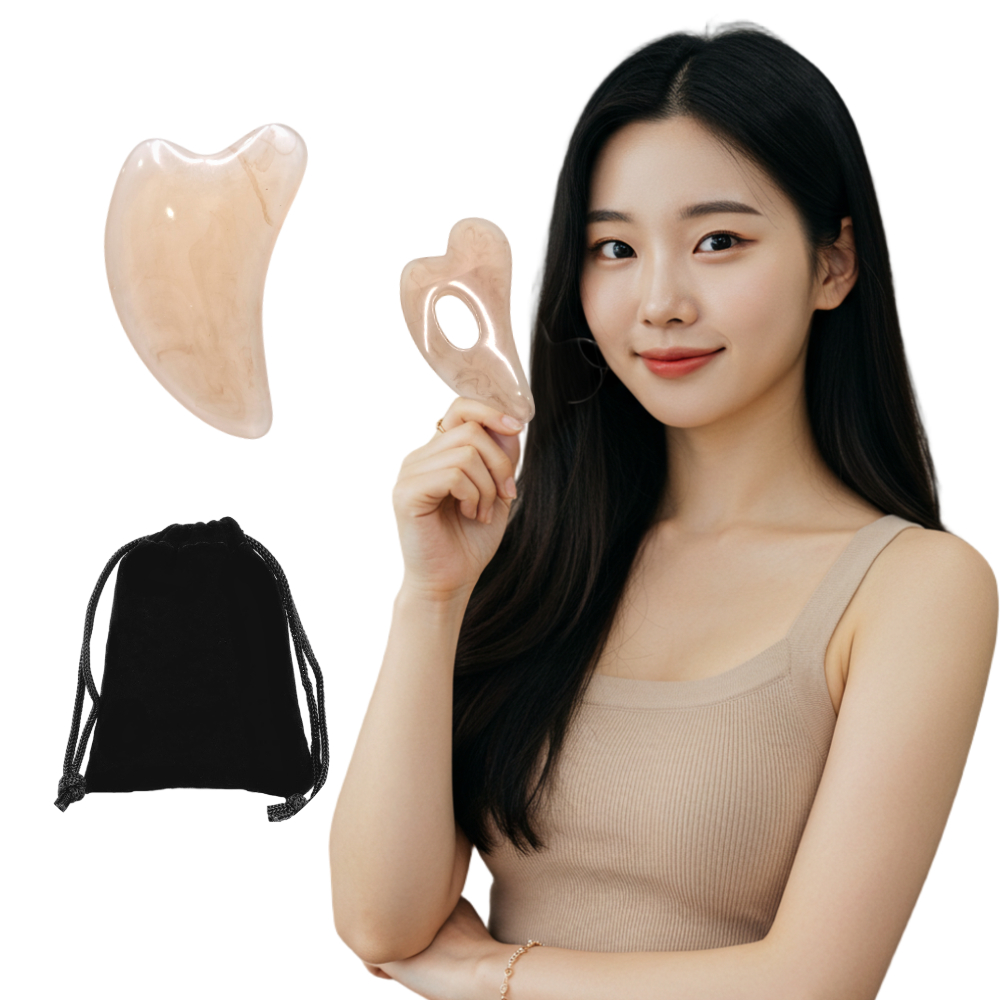 셀프핏 괄사 두피괄사 림프순환 얼굴 바디 마사지 문어 하트 빗 괄사 SF01 : 셀프핏
