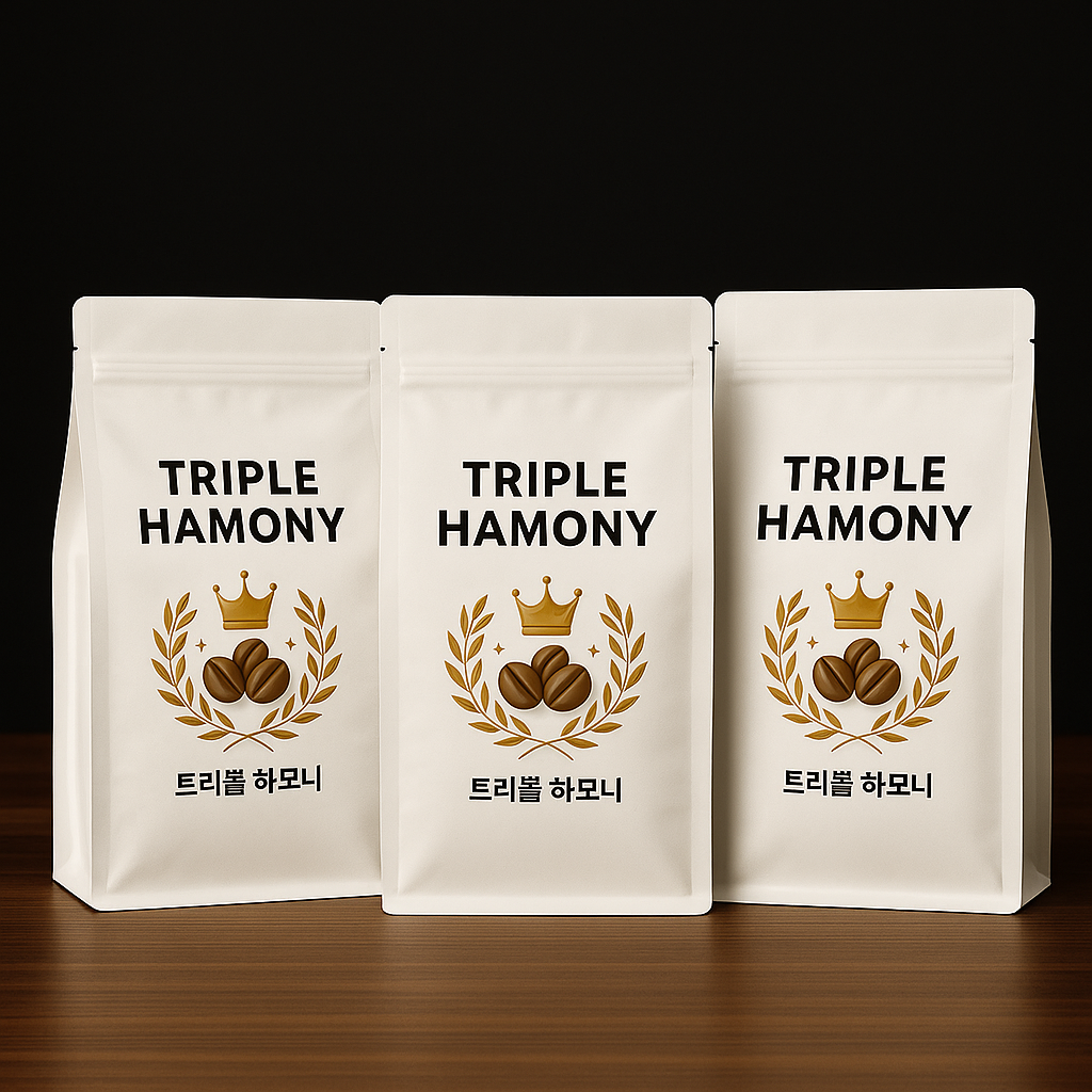 [원두마루] 트리플 하모니 블렌드 원두 200g / 고소함·산미·단맛의 조화/스페셜티 원두 : 원두마루