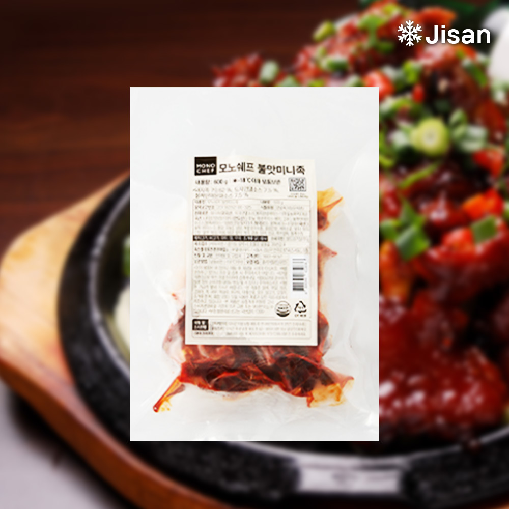 한손으로 뜯어먹기 좋은 모노쉐프 불맛 미니족 족발 600g X 10팩 : 지완푸드