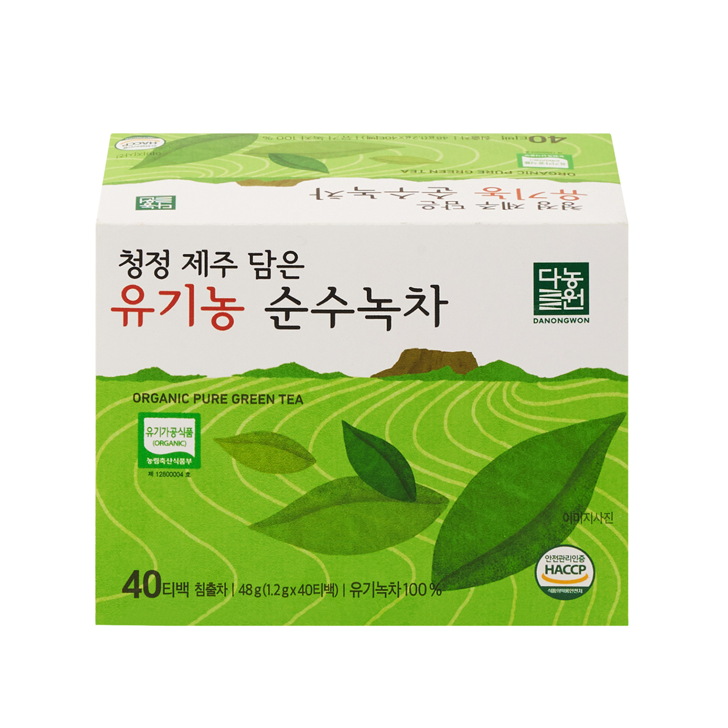 [본사직영]다농원 국내산 프리미엄 유기농 순수 녹차티백 40개입, 1개 : 다농원 공식스토어