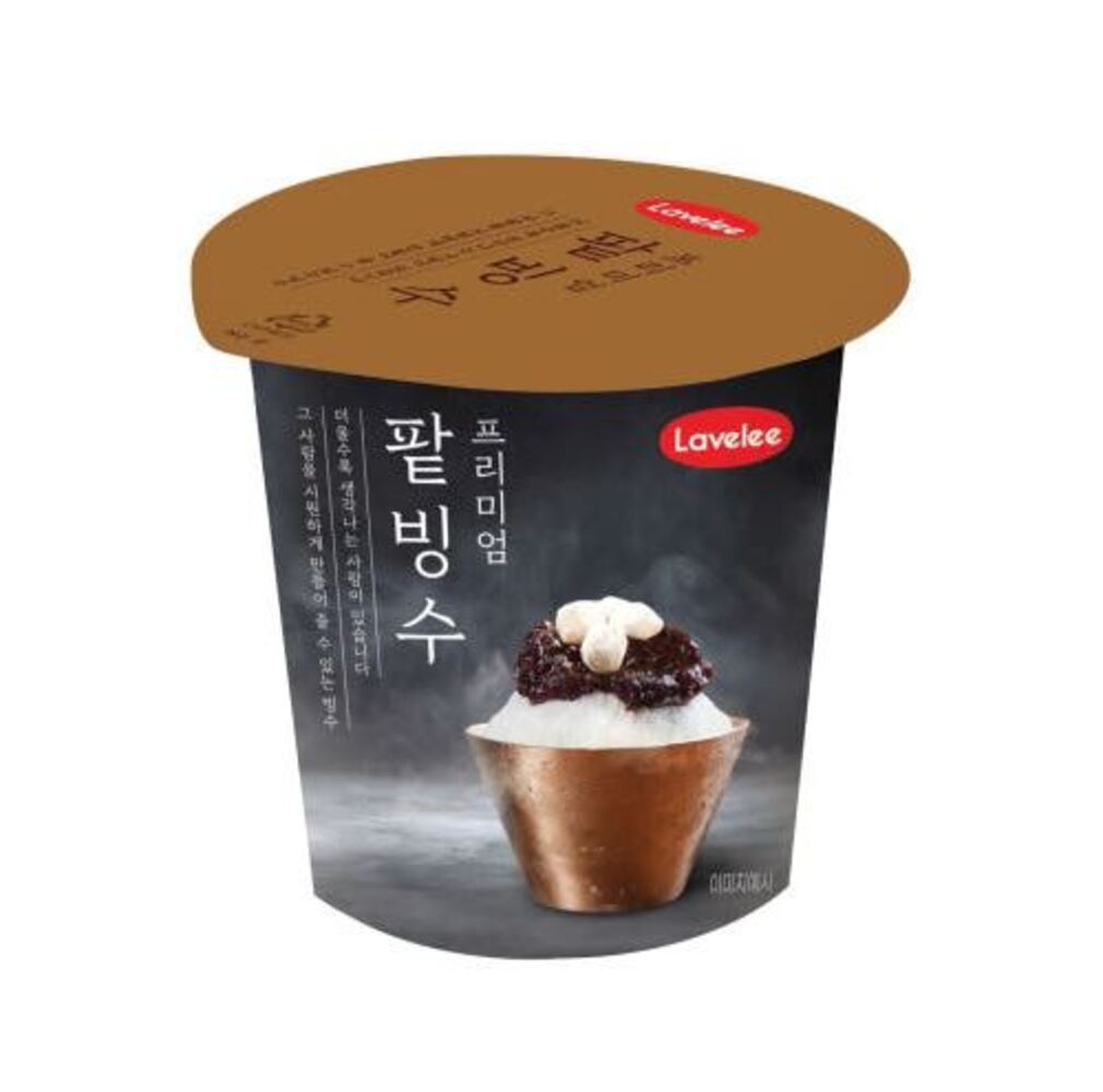 라벨리 프리미엄 팥빙수 15개 드라이 가득 아이스크림 아이들 유치원 회사 사무실 간식 : 아이스크림 천국