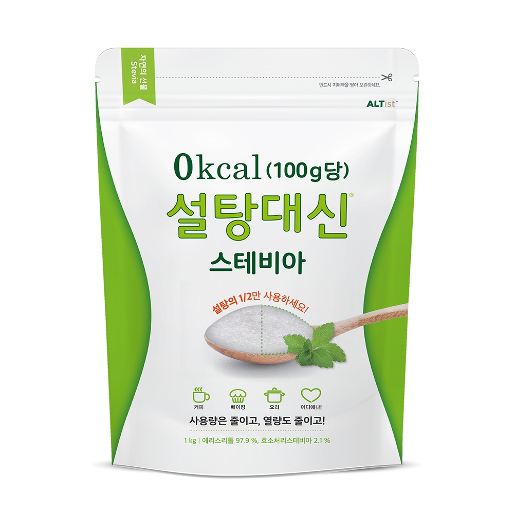 설탕대신 스테비아 1kg 대용량 에리스리톨 설탕대체 0Kcal : 알티스트