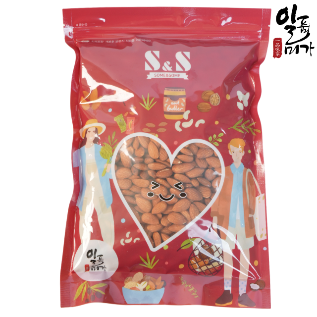 황토가마에 생 아몬드 1kg 구운아몬드 : 일품미가
