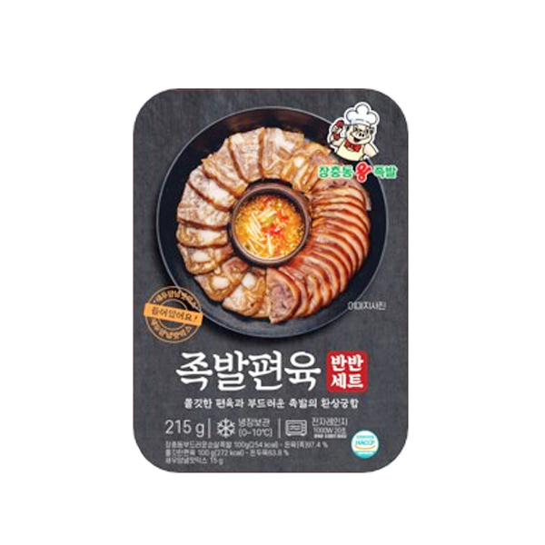 장충동왕족발 족발&편육 반반세트 215g : 티앤엠컴퍼니