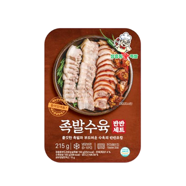 장충동왕족발 족발&수육 반반세트 215g : 티앤엠컴퍼니